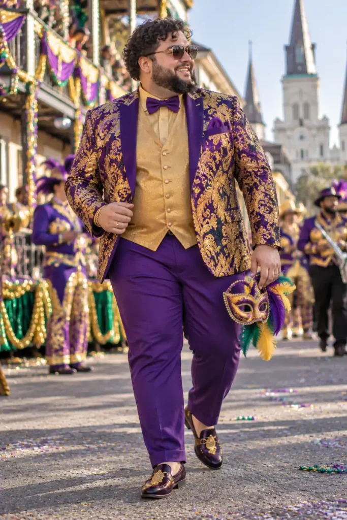 Complete Brocade Three Piece Suit Look