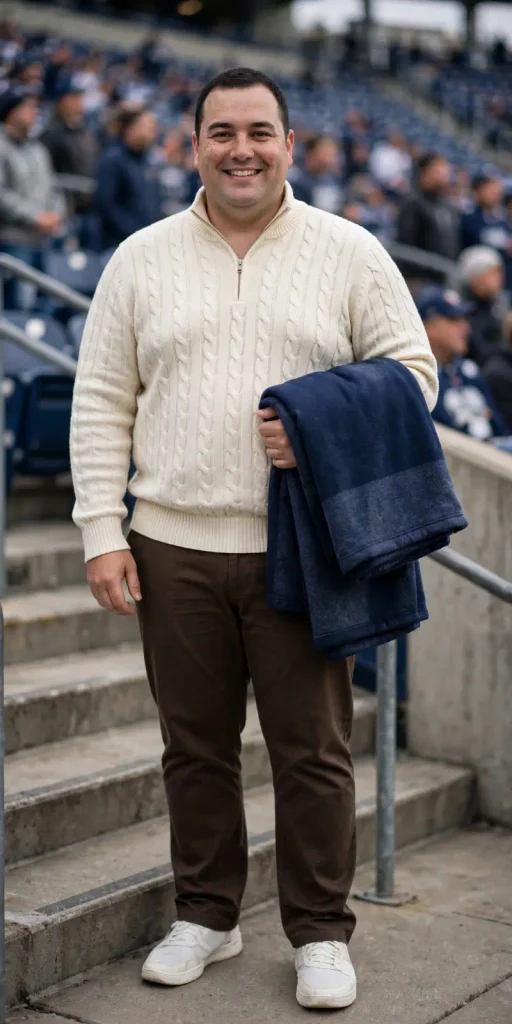 Cozy Cable Knit And Contrast Draping