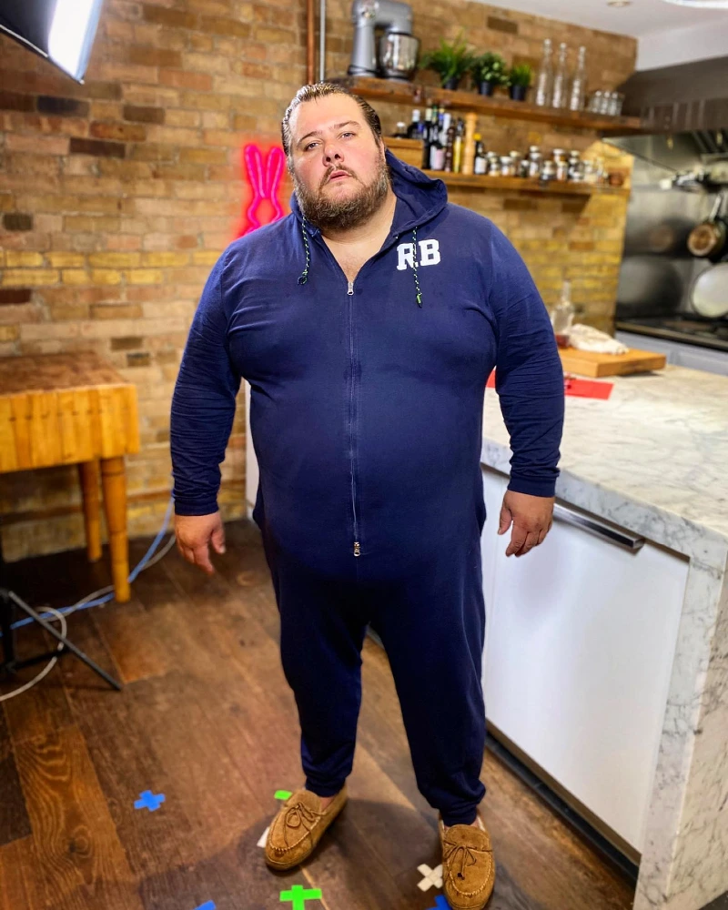 Cozy Navy Blue One-Piece Loungewear