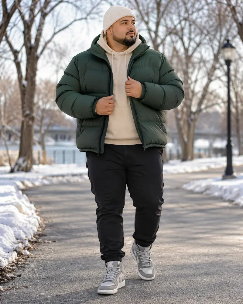 Cream Beanie and Short Tailored Beard