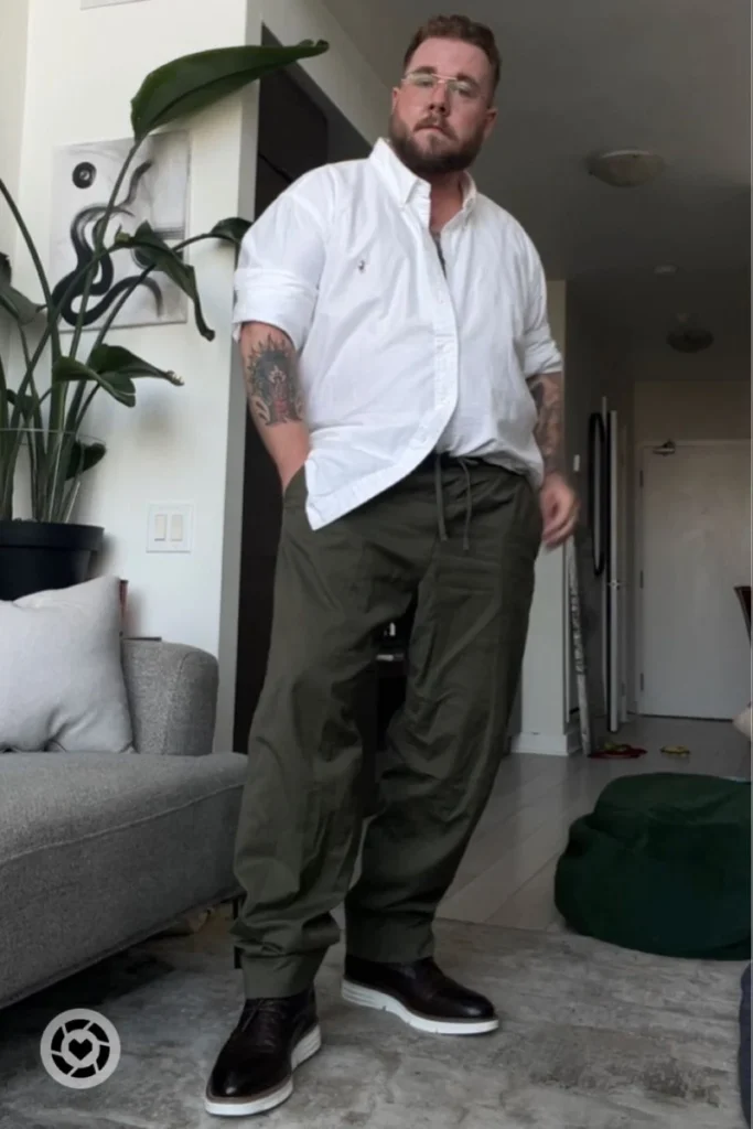 Crisp Button Down and Utility Trousers