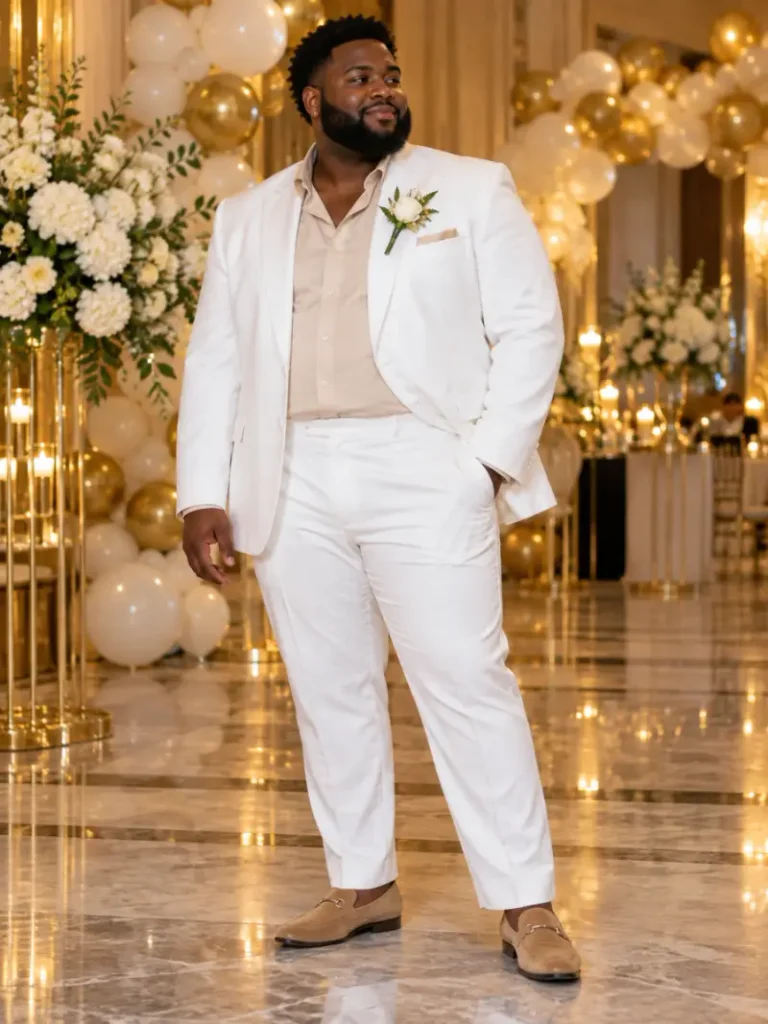 Crisp White Tailoring For Evening Proms