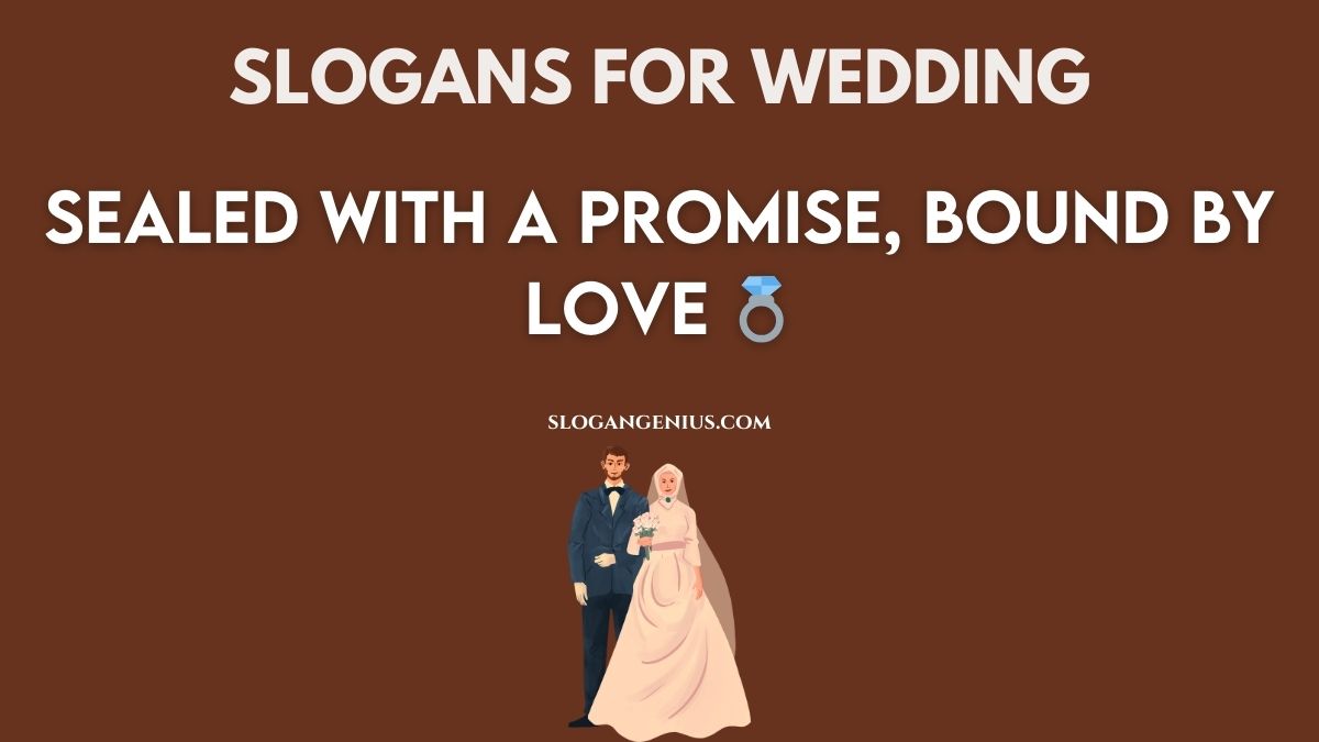 Cute Slogans for Wedding