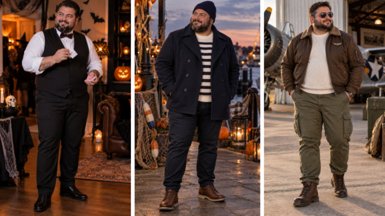 DIY Halloween Costumes for Plus Size Men Made From Clothes You Already Own