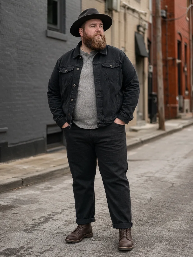 Dark Grey Fedora Hat