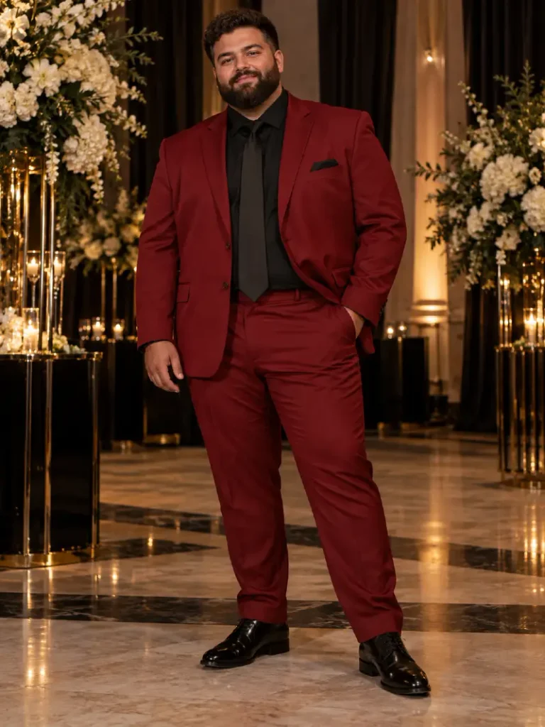 Deep Crimson Tailoring For Evening Proms