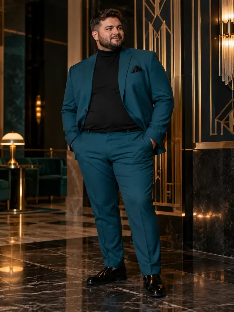 Deep Teal Tailoring For Evening Proms