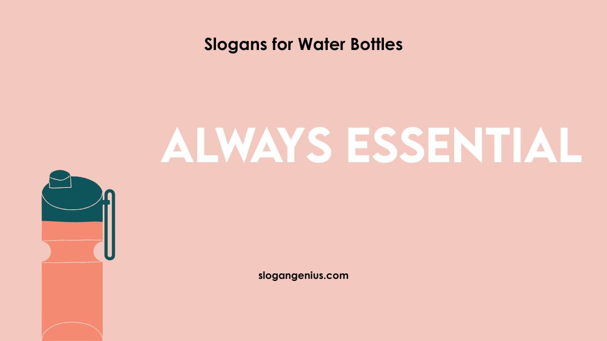 Drinking Water Tagline