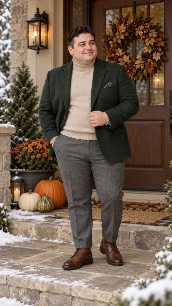 Earth Tones and Tailored Wool for Holiday Dinners