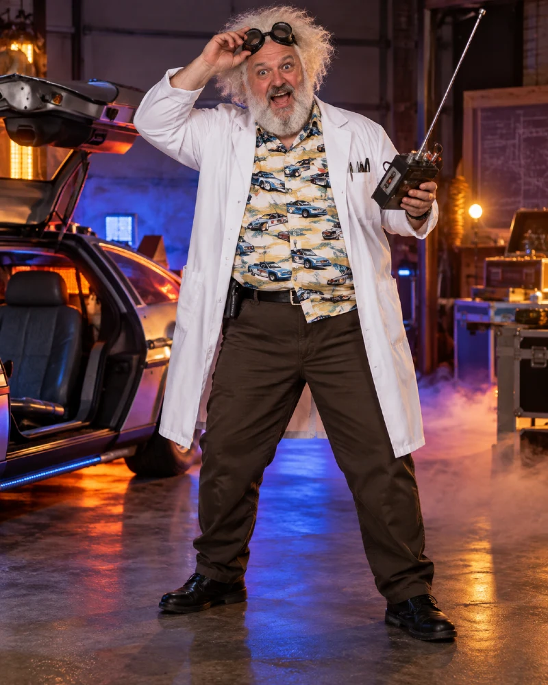 Eccentric Time-Travel Scientist Costume