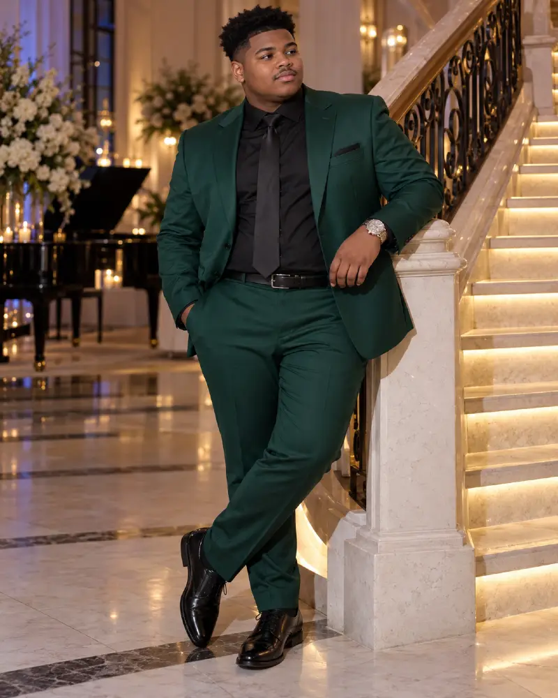 Emerald Hues Create Bold Contrast