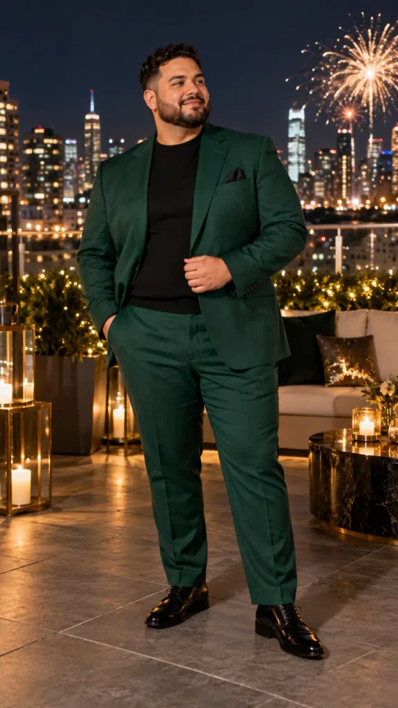 Emerald Suit and Midnight Fireworks