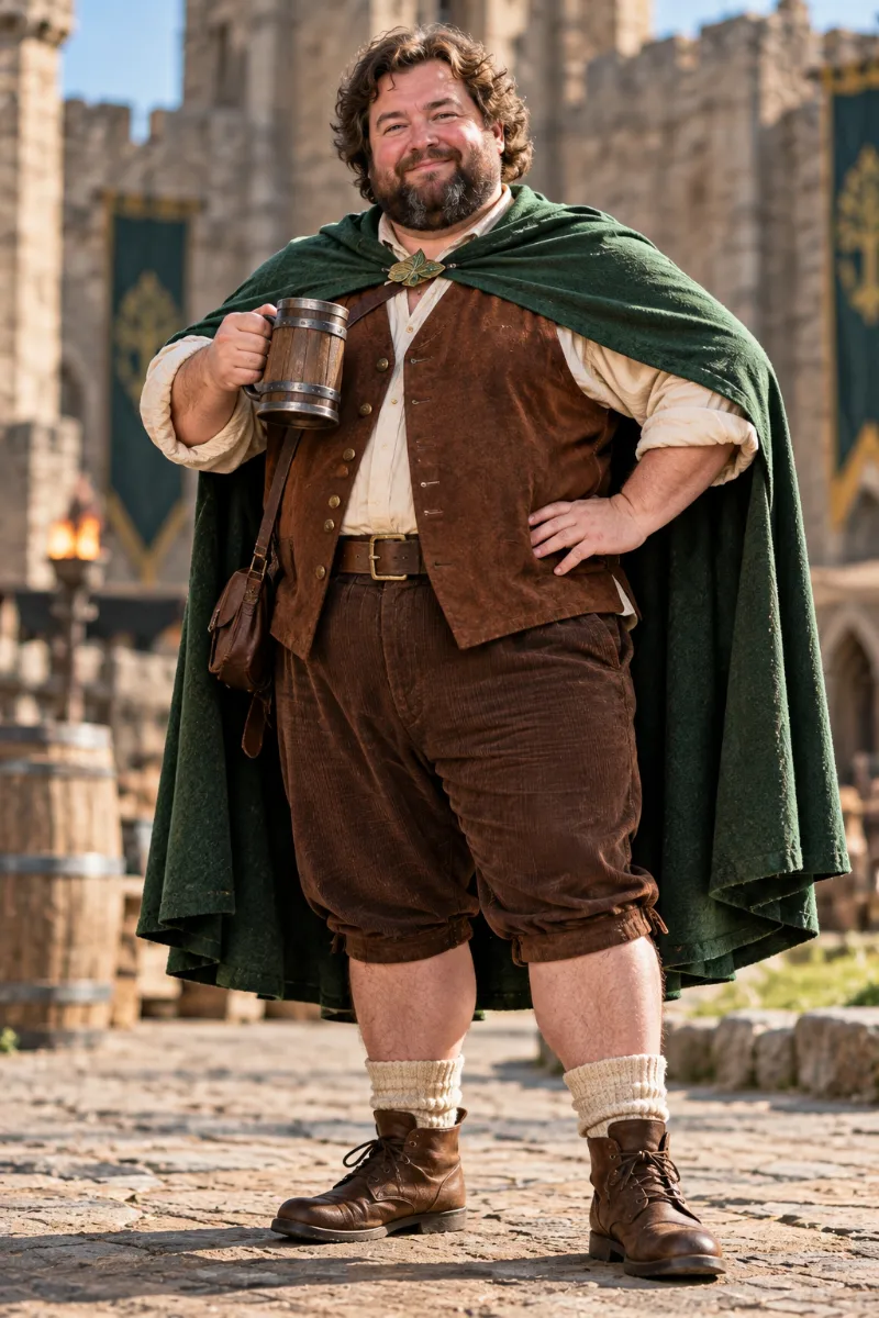 Fantasy Hobbit Adventurer Costume