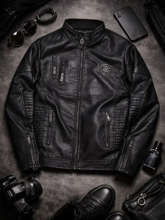 Faux Leather Biker Jacket