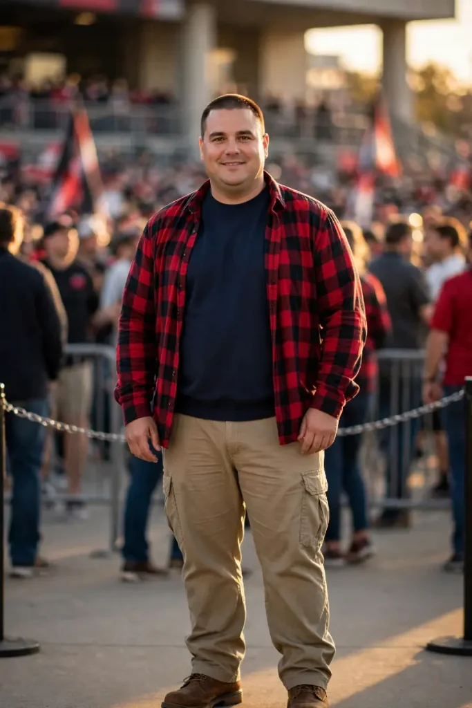 Flannel Over Dark Base Layer