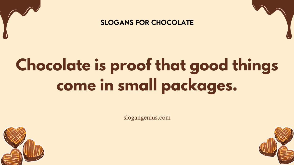 Funny Chocolate Slogans 