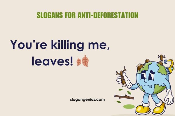 Funny Slogans for Anti-Deforestation