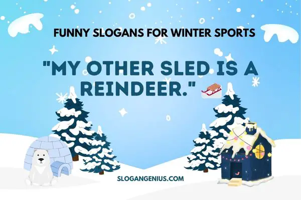 Funny Slogans for Winter Sports