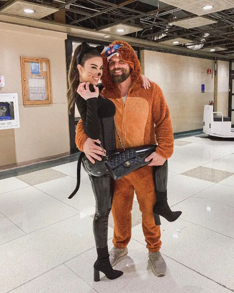 Furry Animal and Black Cat Couples
