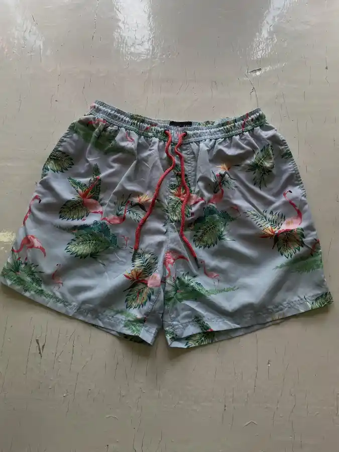 George Casual Men's Flamingo Print Swim Trunks