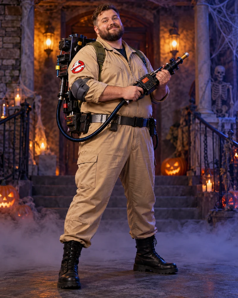 Ghost Hunter Jumpsuit Costume