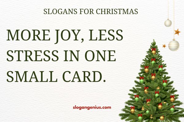 Gift Card Slogans for Christmas