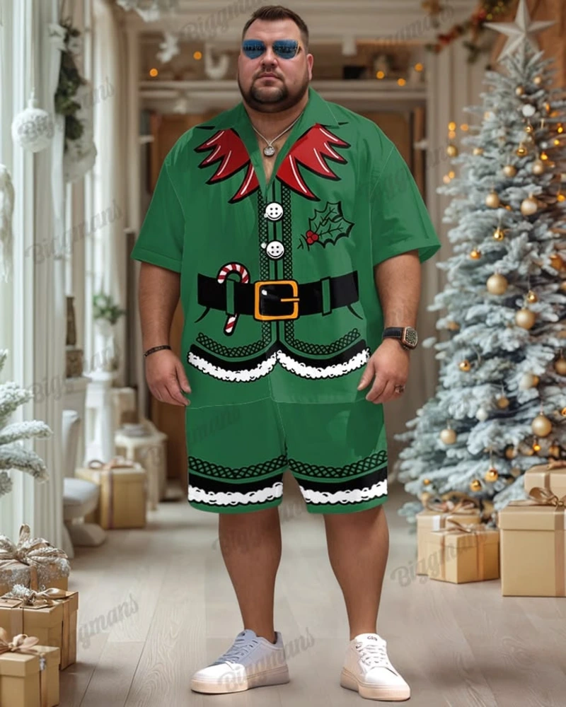 Go Bold With a Matching Green Christmas Set