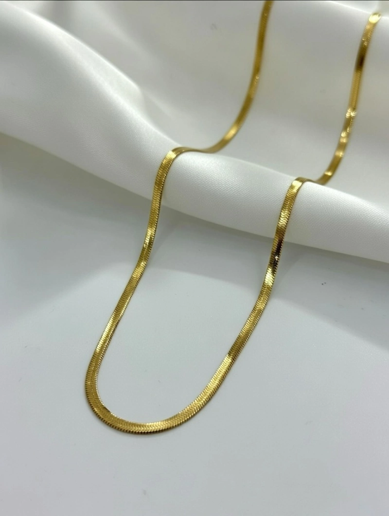 Gold Herringbone Chain