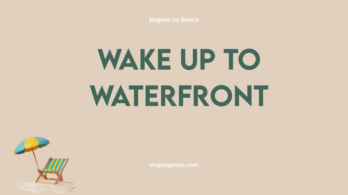 Good Slogans for a Beach Resort