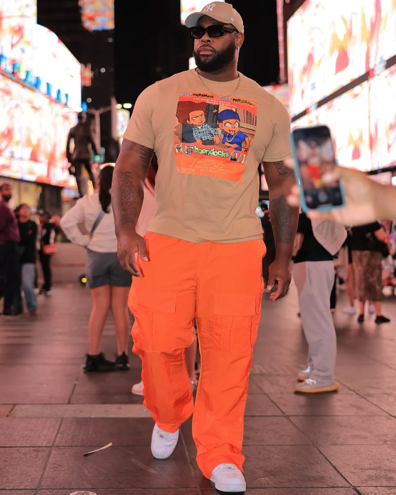 Graphic T-Shirt and Cargo Pants