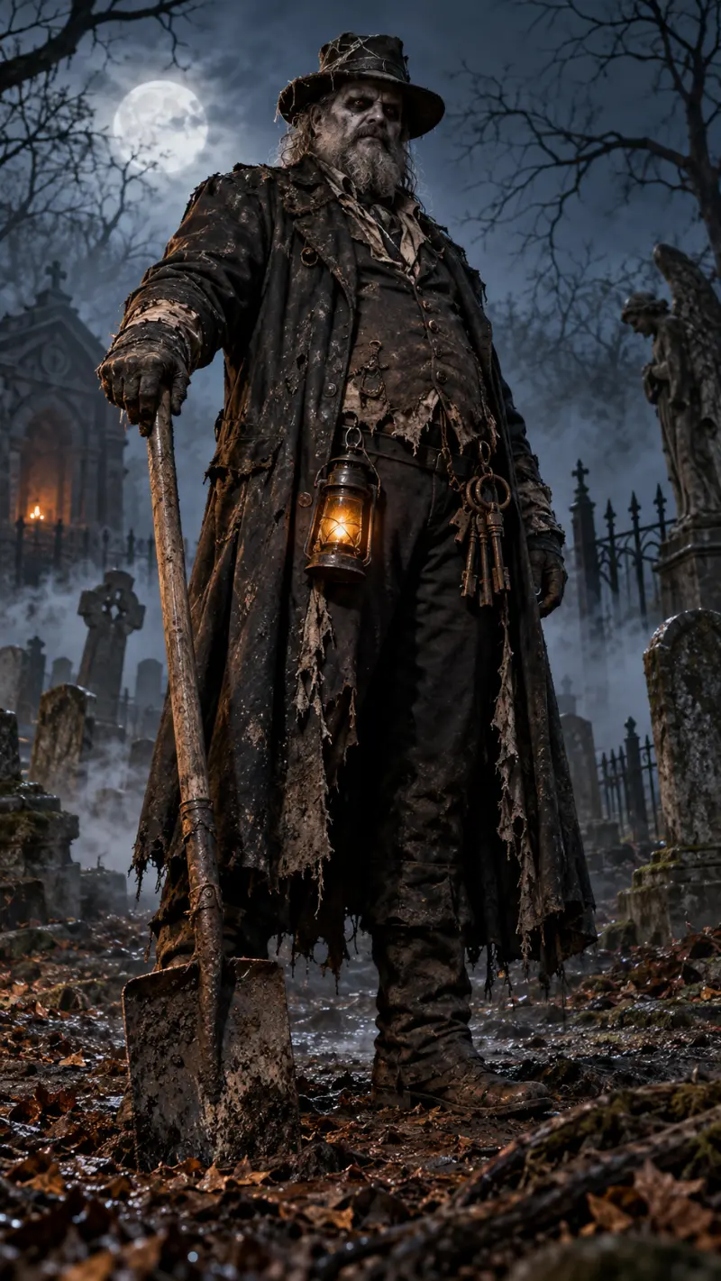 Graveyard Keeper Costume for Plus Size Men