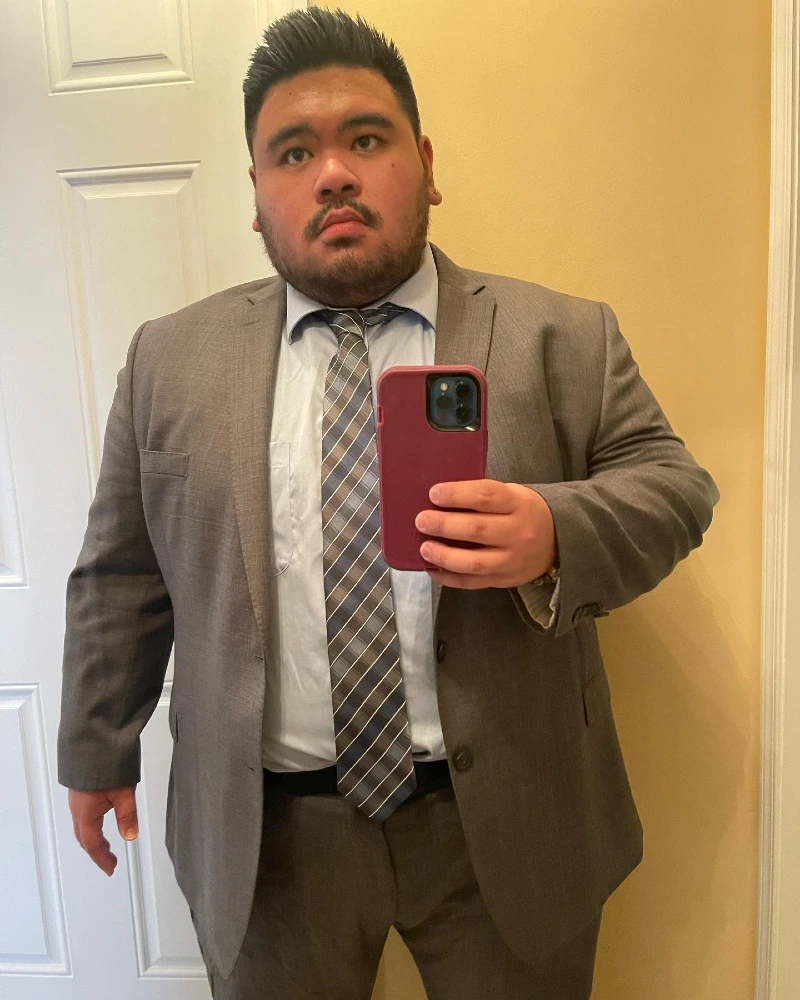 Gray Suit, Light Blue Dress Shirt & Striped