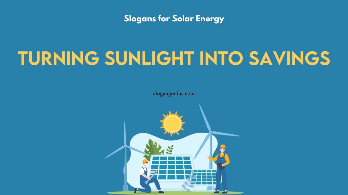 Great Solar Business Slogans