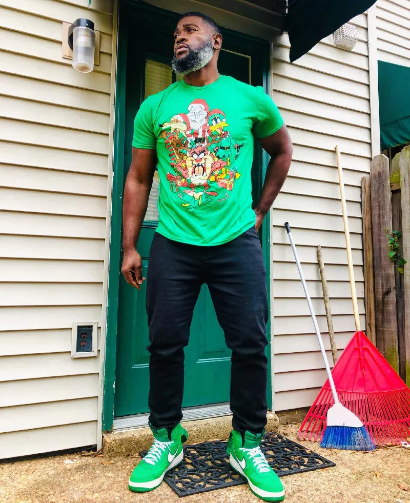 Green Looney Tunes Graphic Tee and Matching