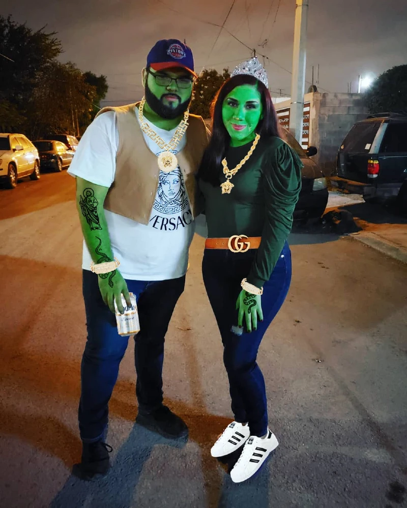 Green Royalty Couples Costume