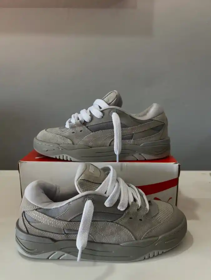 Grey Low-Top Sneakers
