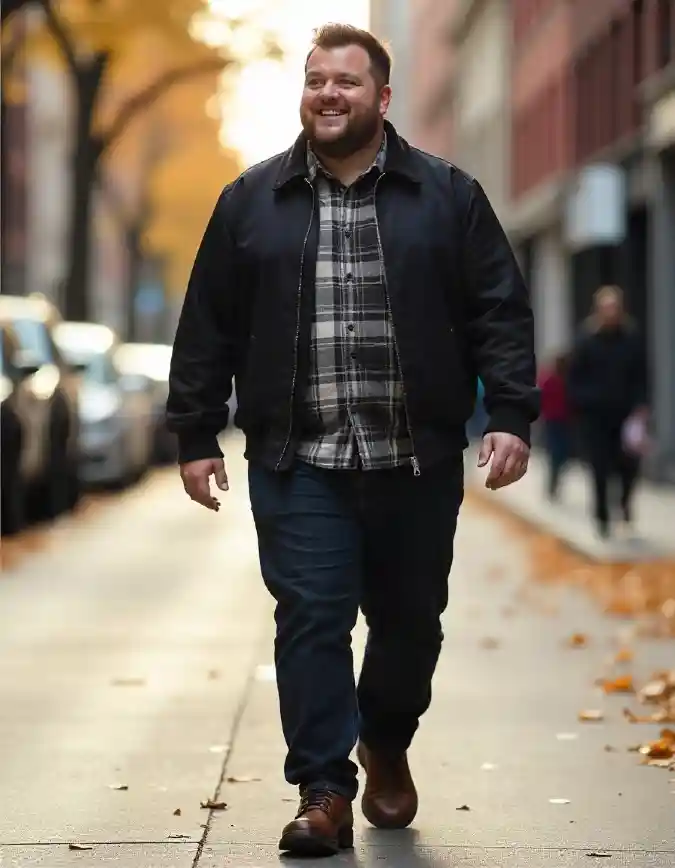 Harrington Jacket and Flannel Shirt