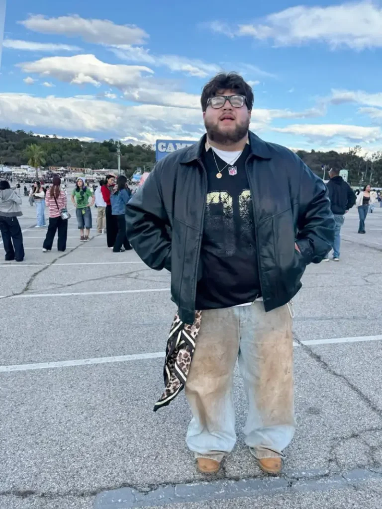 Heavy Leather Layering With Vintage Denim