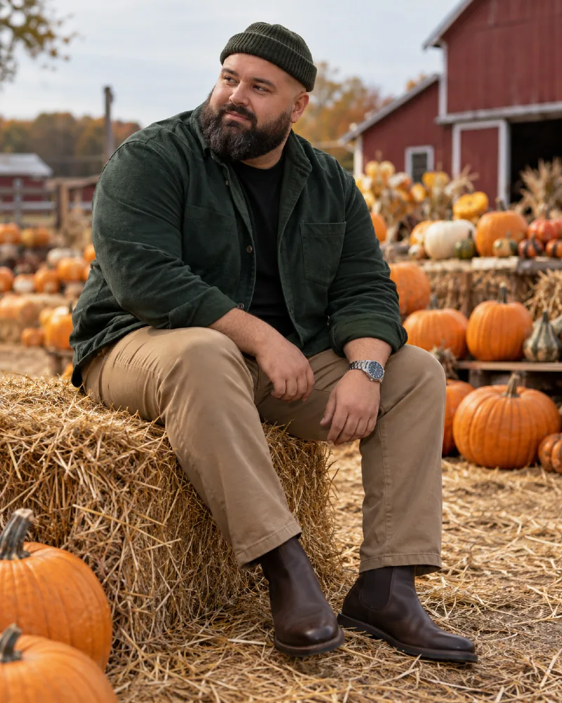 Heavy Overshirt and Chelsea Boots