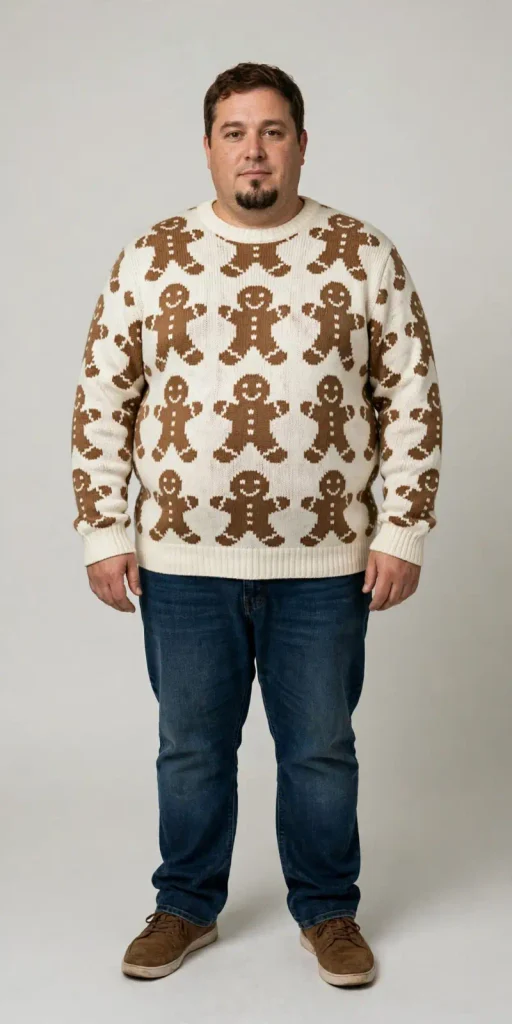 High Contrast Gingerbread Grid