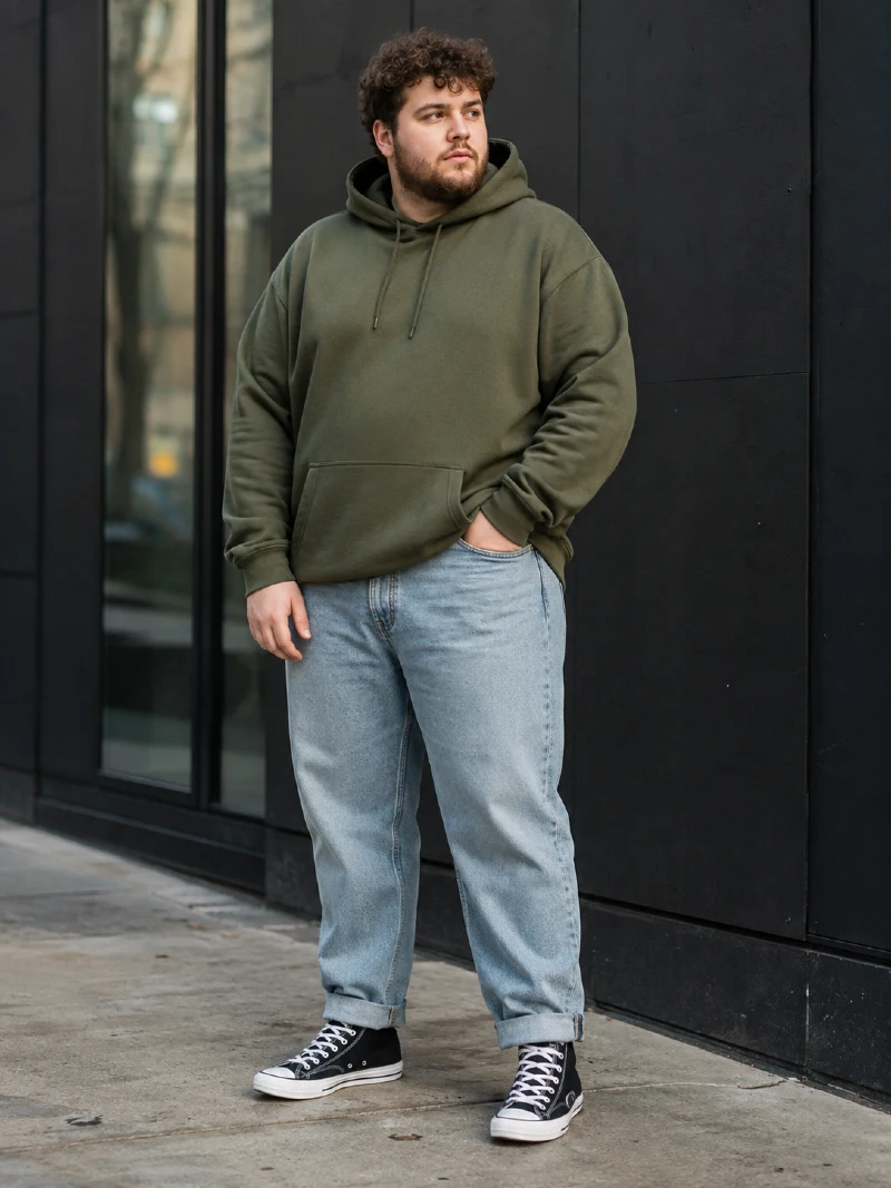 Hoodie and Light Wash