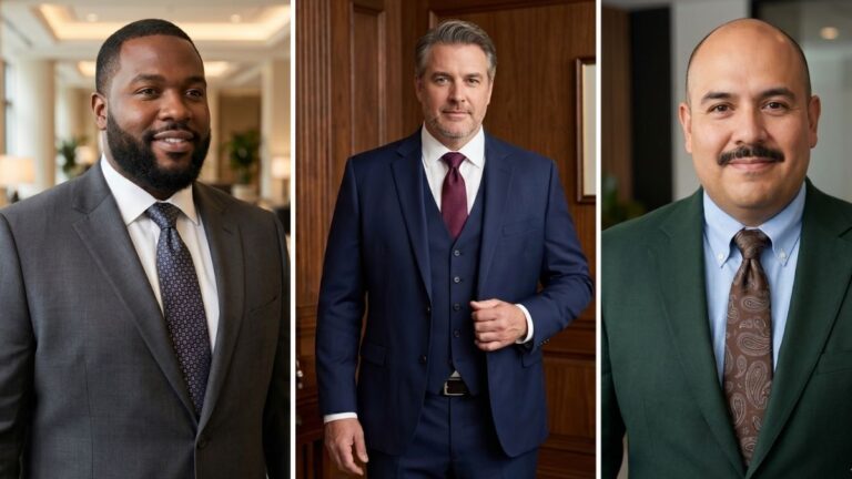 How Plus Size Men Should Choose Ties (Width, Length, and Knot Rules)