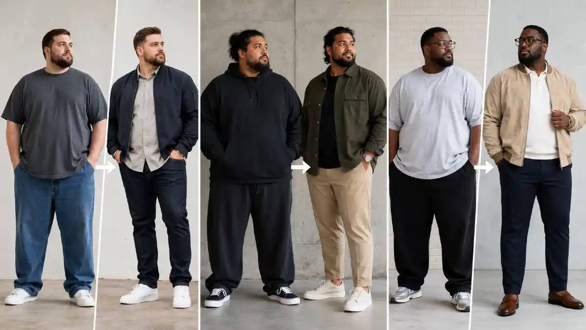 How These Plus Size Men Completely Changed Their Look (Same Body, Better Style)