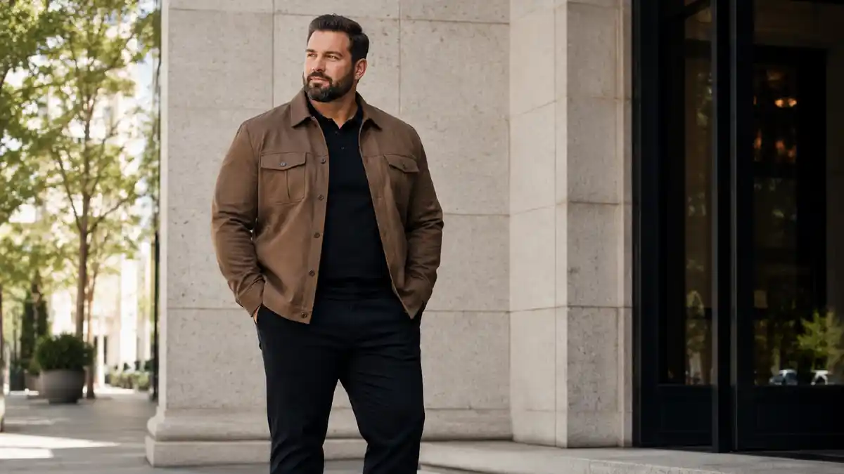 How to Dress Plus Size Men With Broad Shoulders (Use It as Your Superpower)
