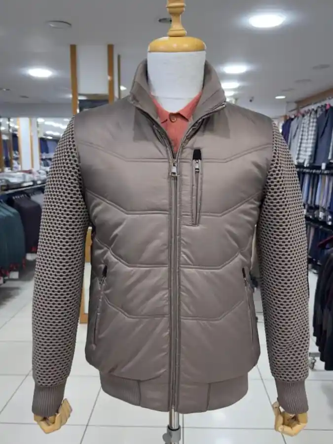 Hybrid Knit Puffer Jacket