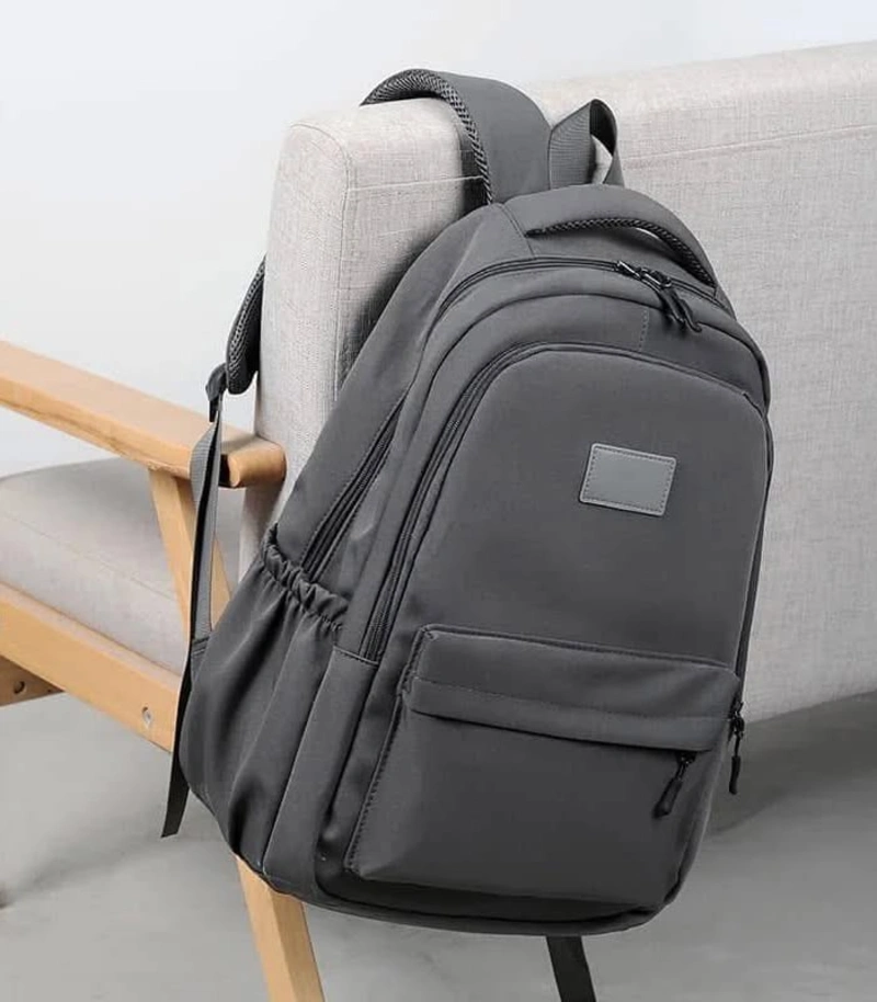 Ikaa Classic Grey Multi-Pocket Backpack