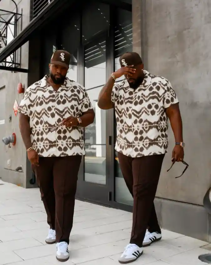 Ikat Button-Down and Pleated Trousers