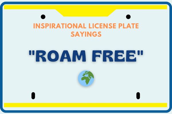 Inspirational License Plate Sayings