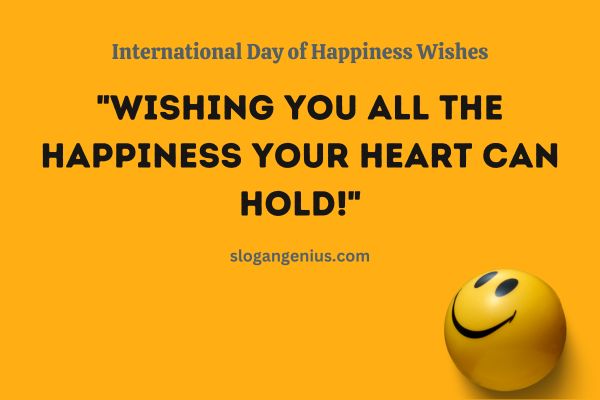 International Day of Happiness Wishes