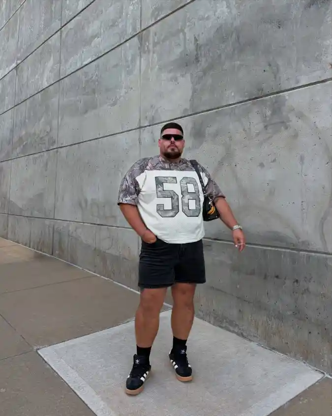 Jersey Tee and Denim Shorts